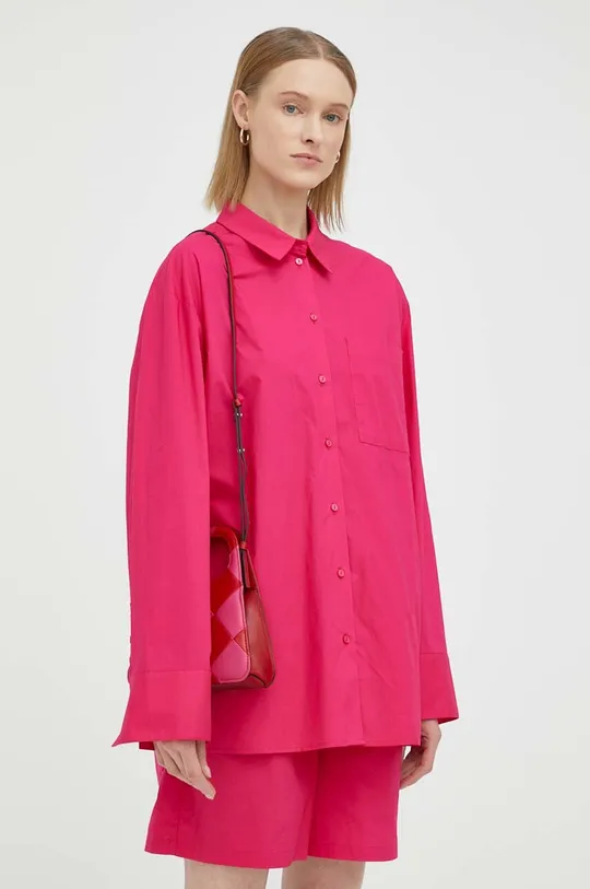 Βαμβακερό πουκάμισο Herskind Henriette ροζ