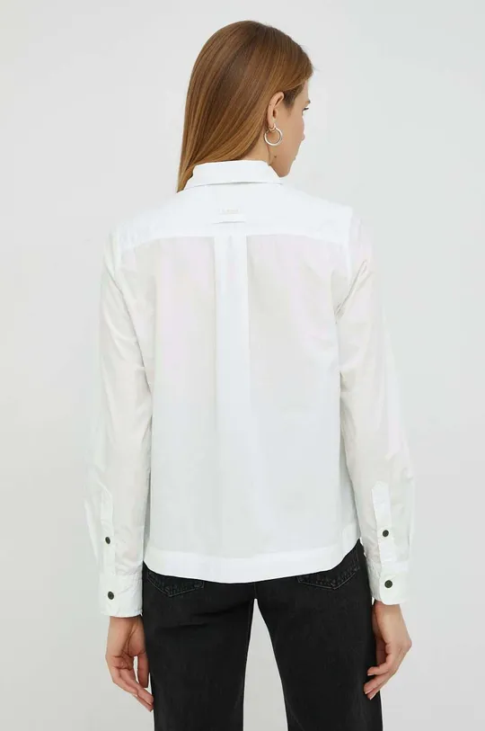 λευκό Βαμβακερό πουκάμισο G-Star Raw