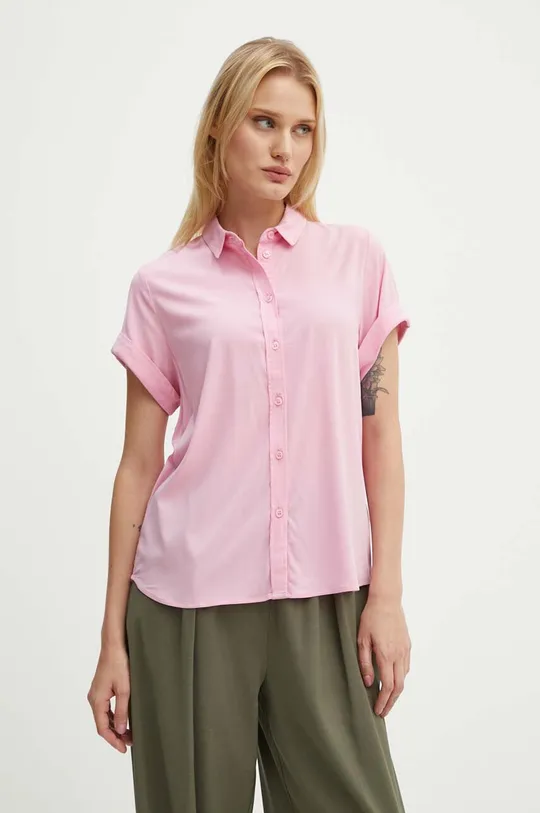 Рубашка Samsoe Samsoe MAJAN casual розовый F19123672