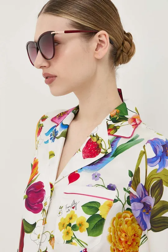πολύχρωμο Μεταξωτό πουκάμισο Weekend Max Mara x Lily Aldridge