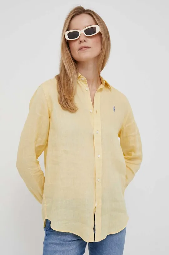 żółty Polo Ralph Lauren koszula lniana Damski