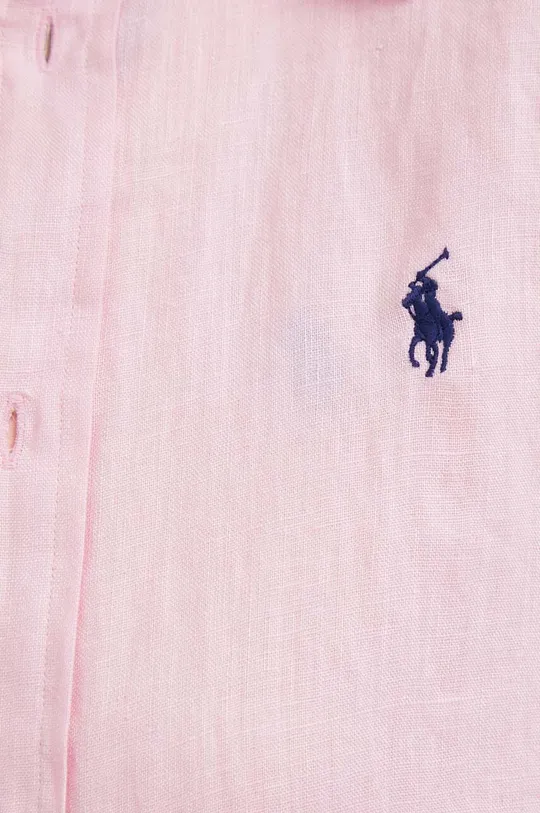 Polo Ralph Lauren koszula lniana różowy
