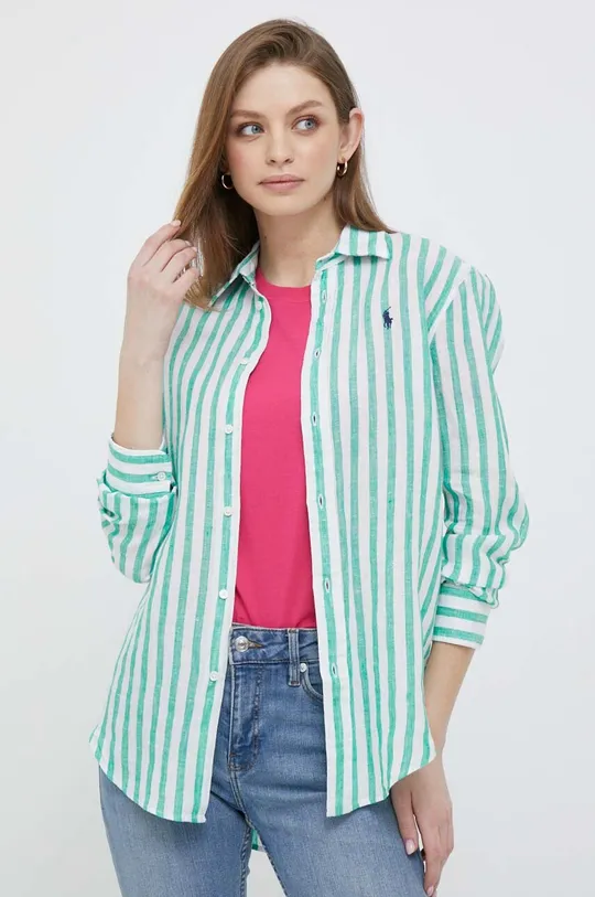 зелёный Льняная рубашка Polo Ralph Lauren