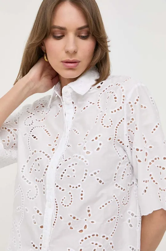 λευκό Βαμβακερό πουκάμισο MAX&Co. Γυναικεία