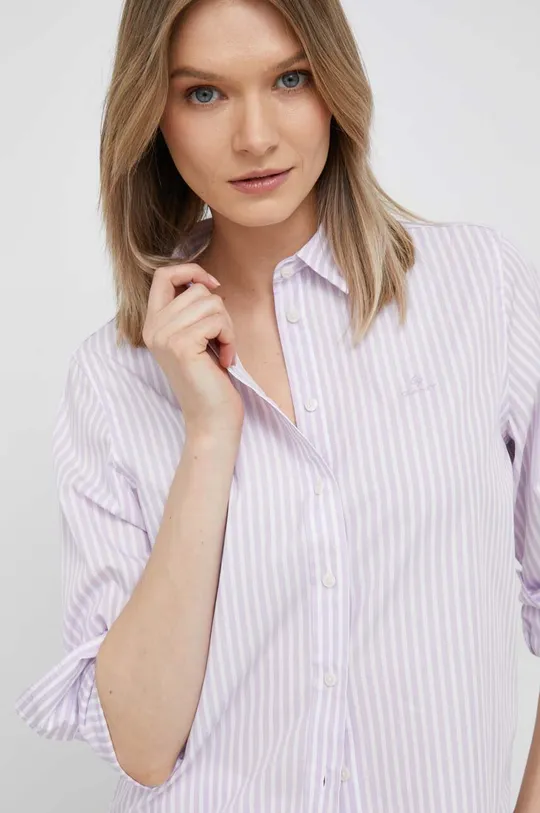 fialová Bavlnená košeľa Gant Dámsky