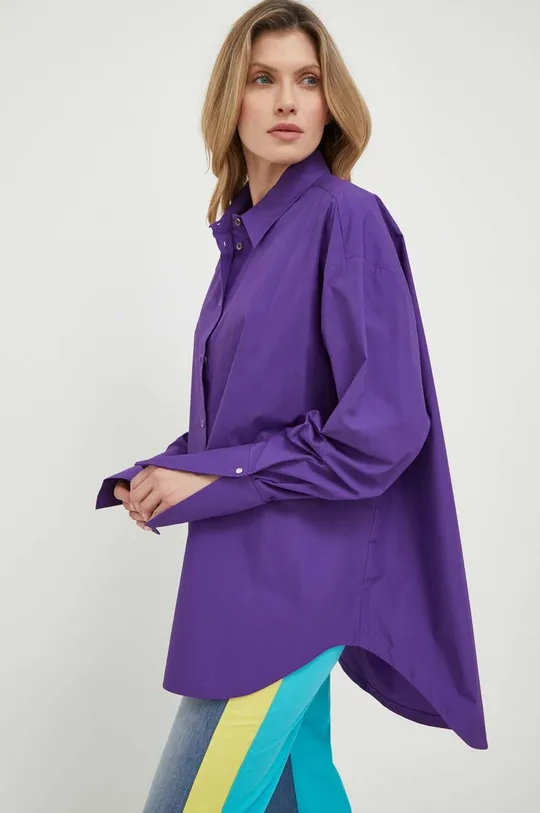 фіолетовий Бавовняна сорочка Patrizia Pepe