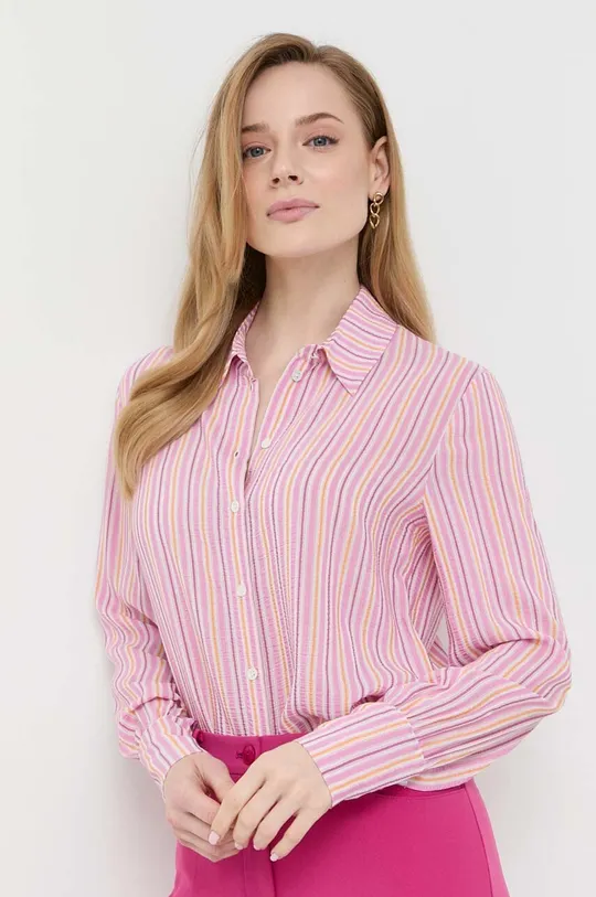 ροζ Μεταξωτό πουκάμισο Patrizia Pepe Γυναικεία