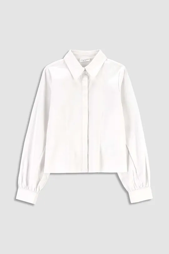 bela Otroška bombažna srajca Coccodrillo Dekliški