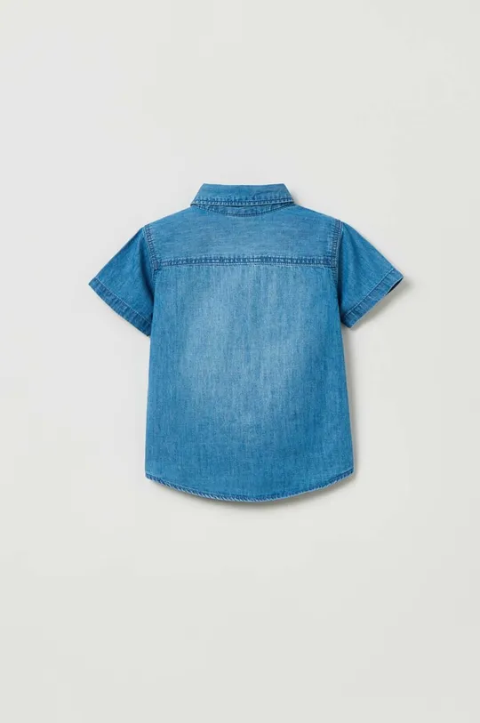OVS koszula bawełniana niemowlęca niebieski