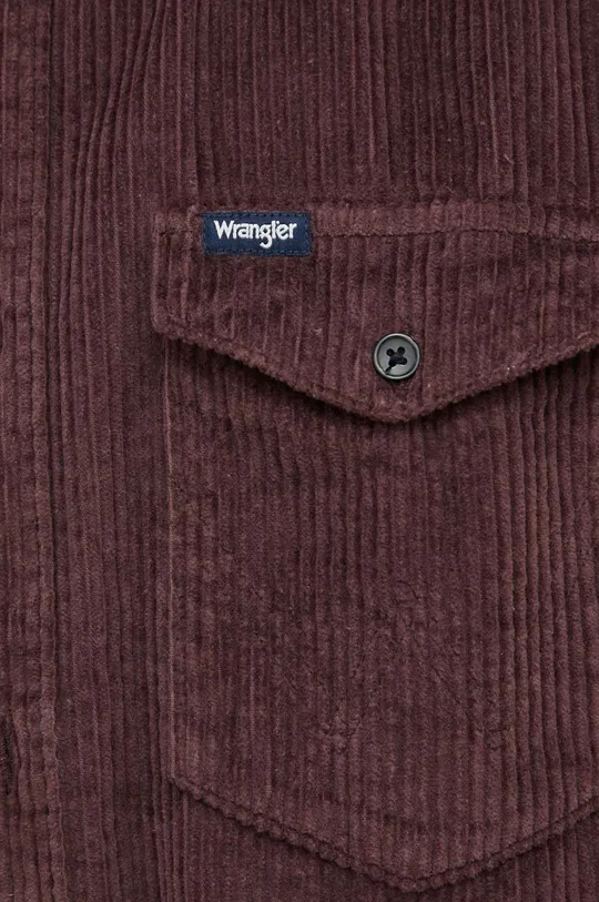 Manšestrová košeľa Wrangler burgundské