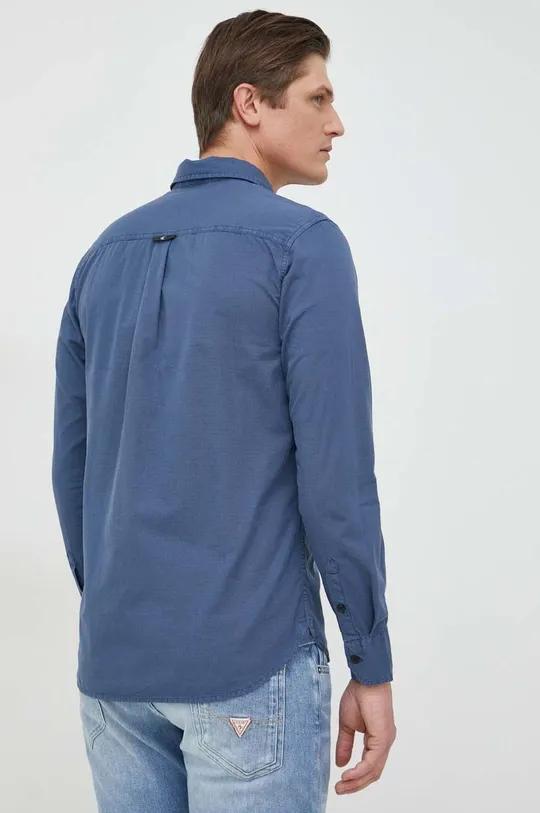 modrá Bavlnená košeľa Calvin Klein Jeans