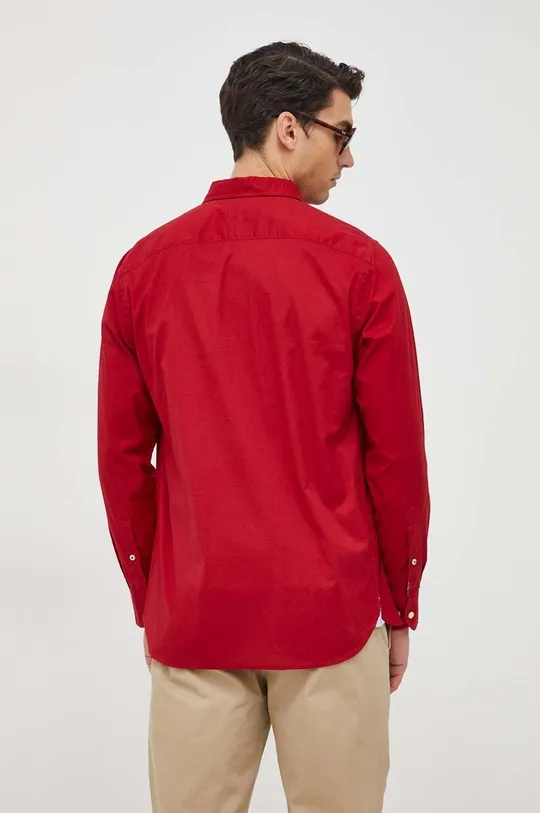 κόκκινο Βαμβακερό πουκάμισο Tommy Hilfiger