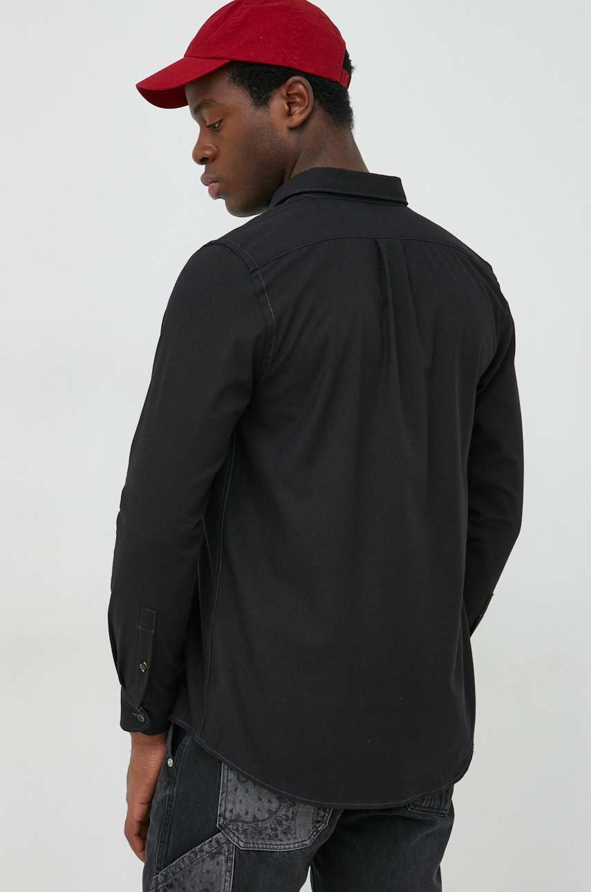 Рубашка Paul Smith мужская цвет чёрный regular воротник button-down ...