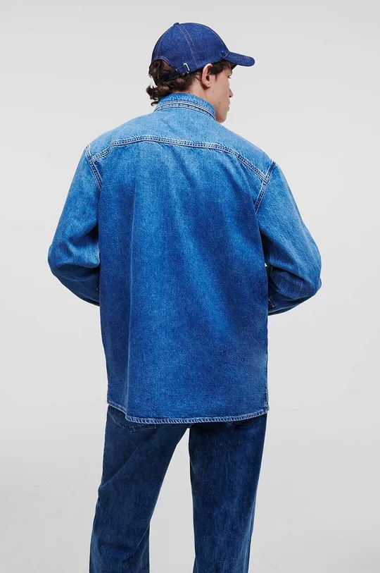 Traper košulja Karl Lagerfeld Jeans plava