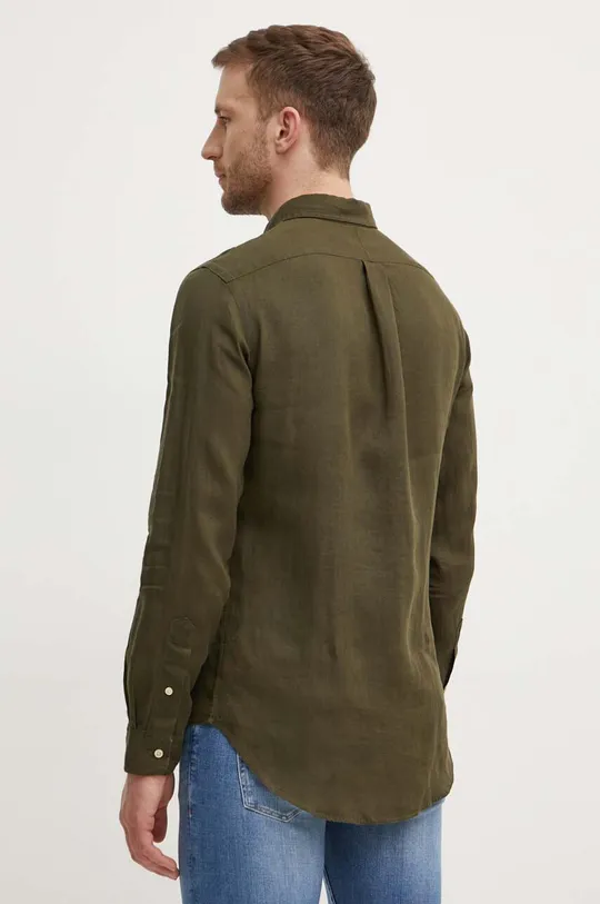 zelena Lanena srajca Polo Ralph Lauren