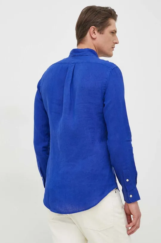 μπλε Πουκάμισο από λινό Polo Ralph Lauren