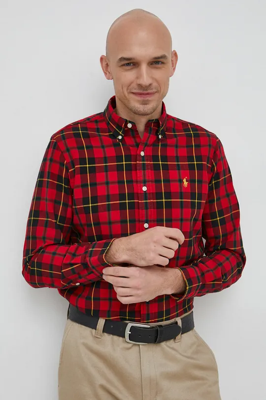 κόκκινο Βαμβακερό πουκάμισο Polo Ralph Lauren