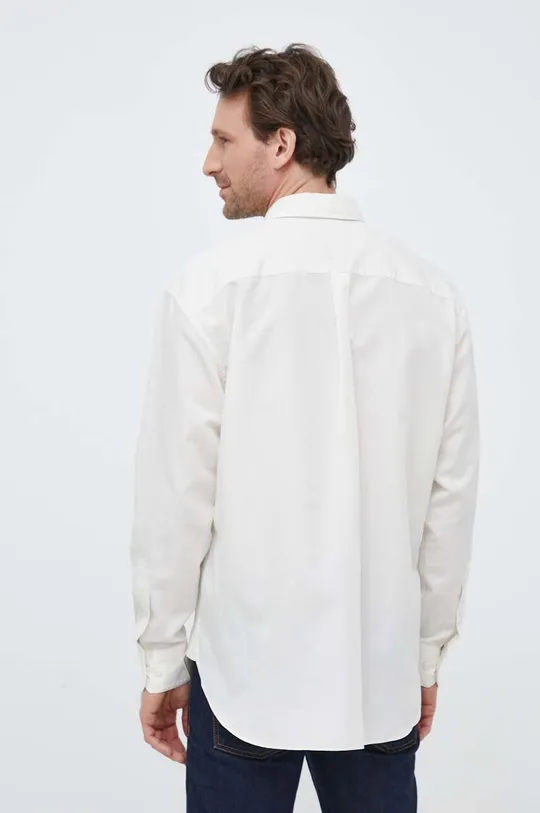 Košeľa s prímesou ľanu Calvin Klein Pánsky
