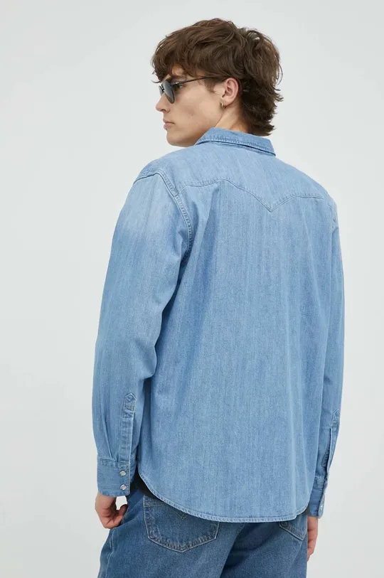 niebieski Levi's koszula jeansowa