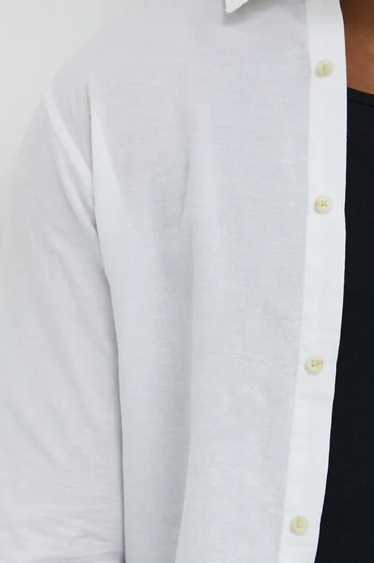Jack & Jones koszula z domieszką lnu JJESUMMER biały