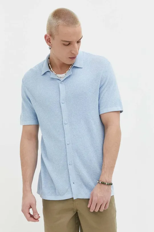 niebieski Hollister Co. koszula Męski