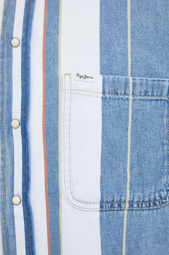 Pepe Jeans koszula jeansowa granatowy