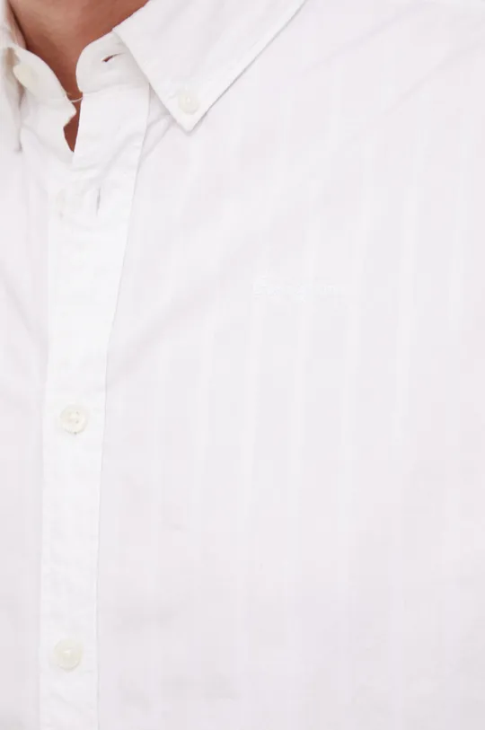 Βαμβακερό πουκάμισο Pepe Jeans Lisselton λευκό