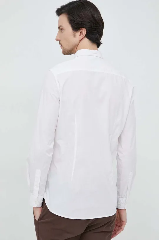 λευκό Βαμβακερό πουκάμισο Pepe Jeans Peyton