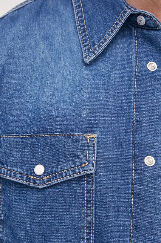 niebieski Pepe Jeans koszula jeansowa Hammond