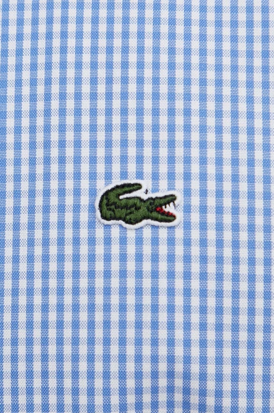 Lacoste koszula bawełniana niebieski