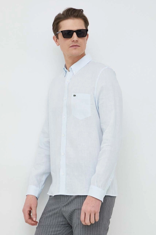 blue Lacoste linen shirt