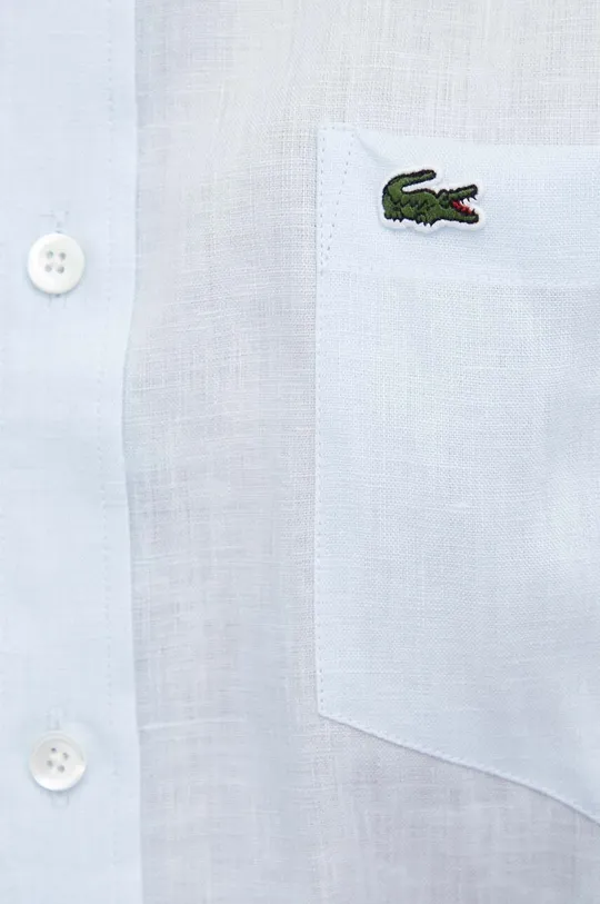 Ľanová košeľa Lacoste Pánsky