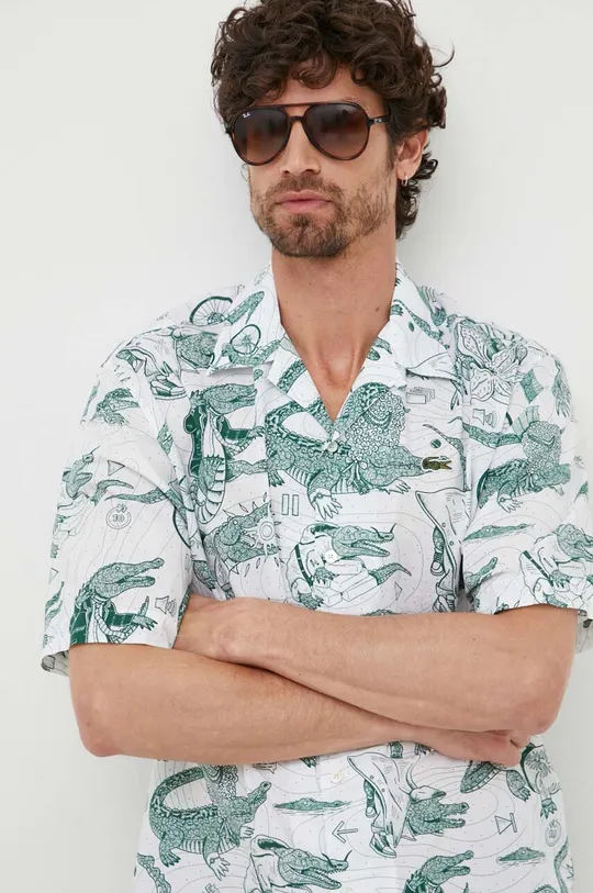 Βαμβακερό πουκάμισο Lacoste x Netflix Ανδρικά