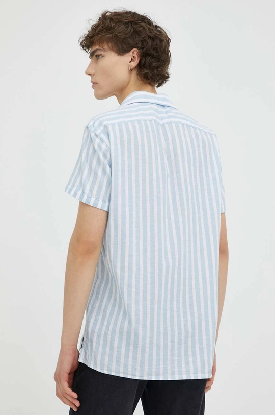 blu Drykorn camicia in lino misto