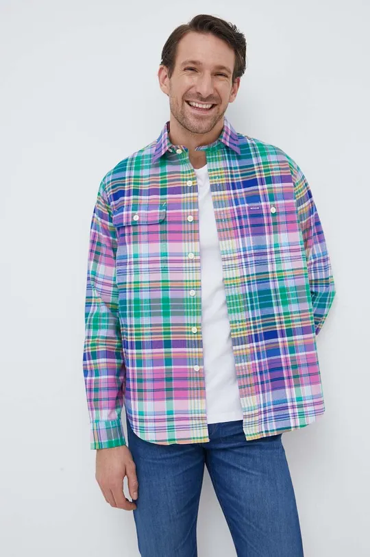 viacfarebná Bavlnená košeľa Polo Ralph Lauren Pánsky