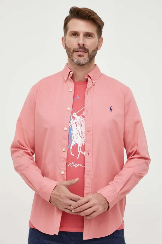 рожевий Бавовняна сорочка Polo Ralph Lauren