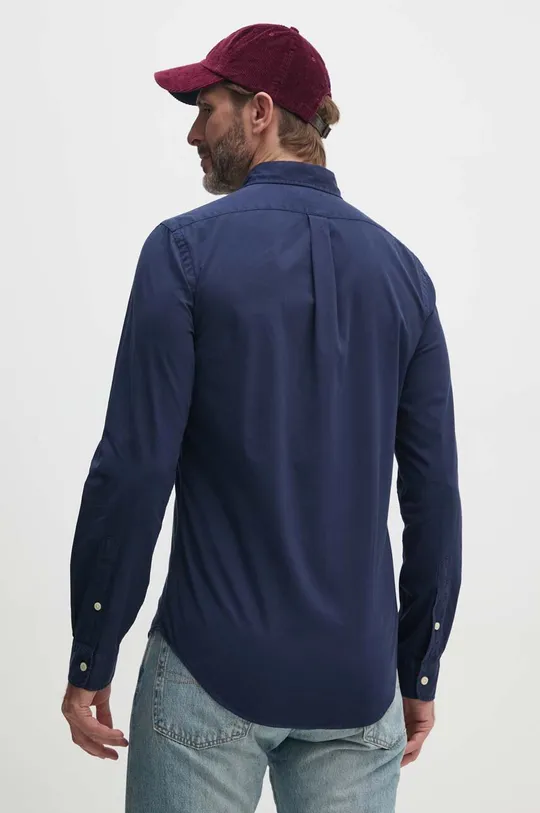 Хлопковая рубашка Polo Ralph Lauren тёмно-синий 710906936