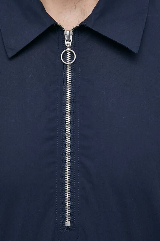Βαμβακερό πουκάμισο Sisley σκούρο μπλε
