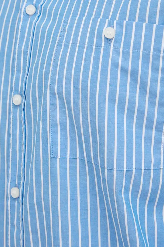Хлопковая рубашка Sisley голубой