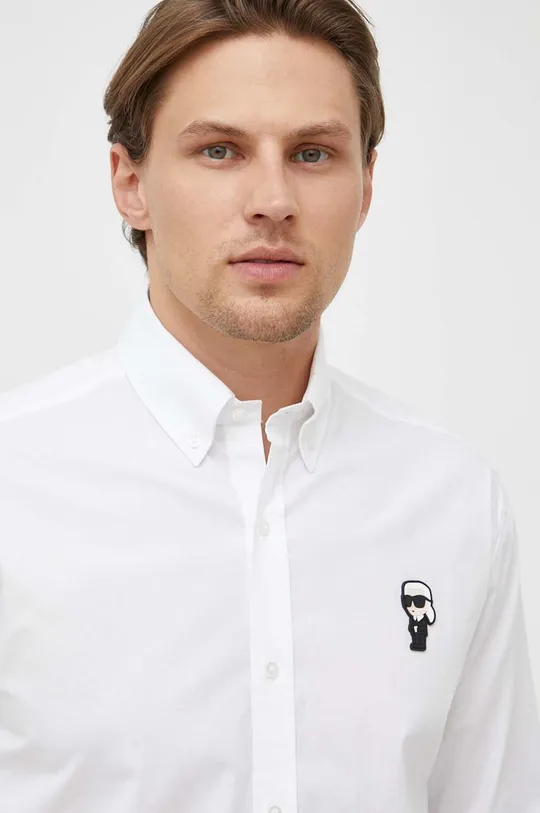 белый Рубашка Karl Lagerfeld Мужской