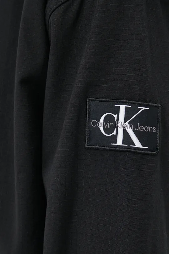 Бавовняна сорочка Calvin Klein Jeans чорний