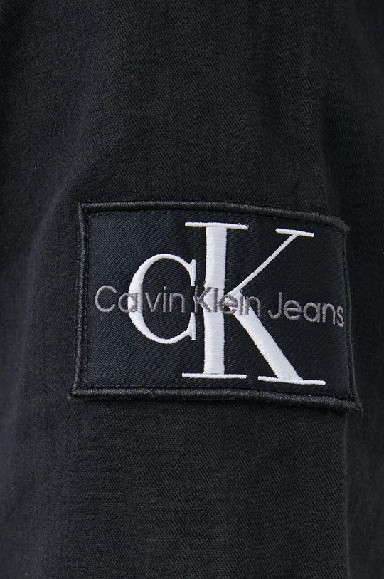 Košeľa s prímesou ľanu Calvin Klein Jeans Pánsky