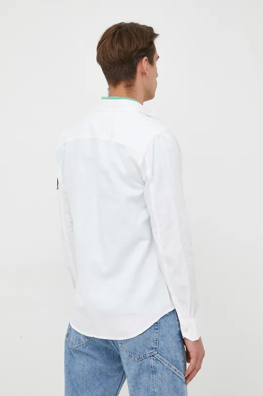 белый Рубашка с примесью льна Calvin Klein Jeans