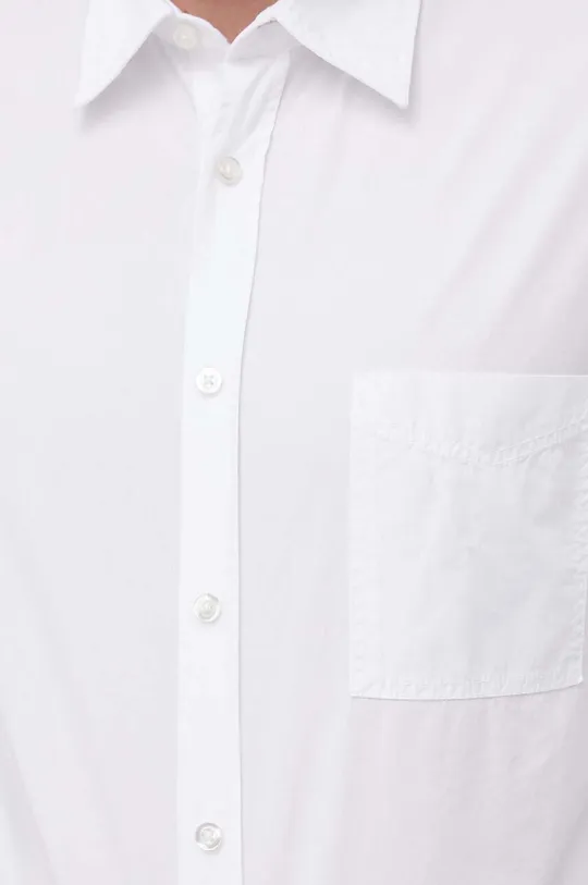 BOSS camicia in cotone BOSS ORANGE bianco