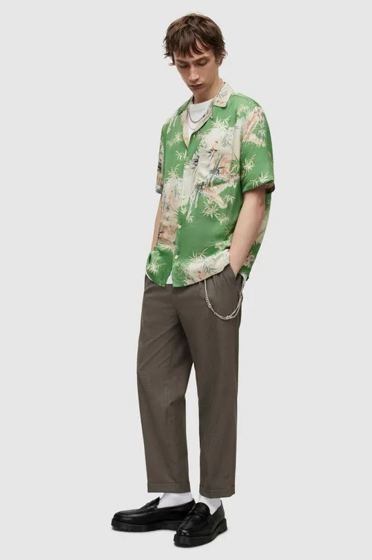 Košile AllSaints  50 % Viskóza, 50 % Silikonové chrániče na uši k roušce z kolekce $Marka.