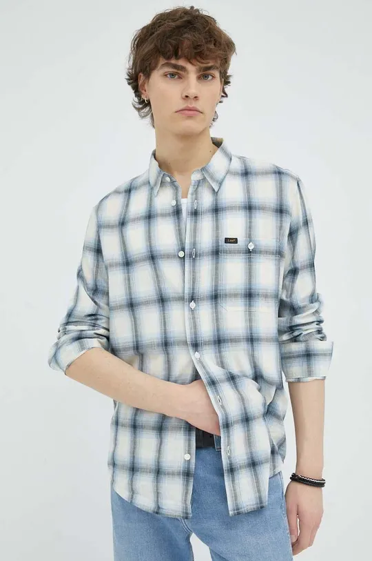 viacfarebná Bavlnená košeľa Lee Pánsky
