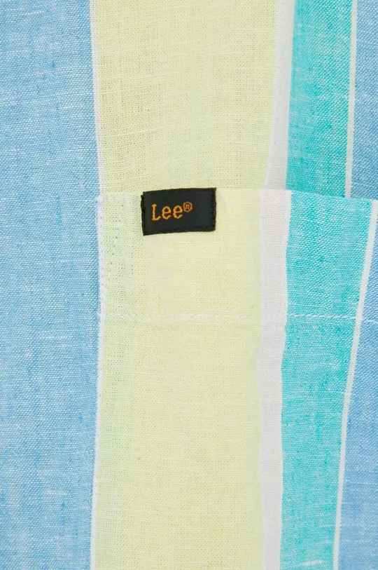 Lee koszula z domieszką lnu multicolor