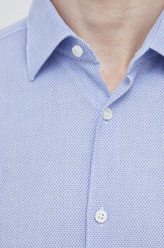 Bavlnená košeľa BOSS modrá