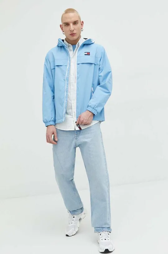Хлопковая рубашка Tommy Jeans  100% Хлопок