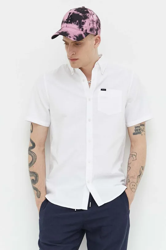 bianco Superdry camicia in cotone
